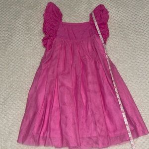 Tule Dress with Ruffle Sleeves